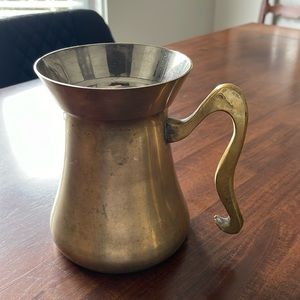 Vintage Brass pitcher vase